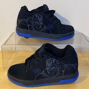 Heelys Black Panther Kids Shoes - Black and Blue Size 1YTH
